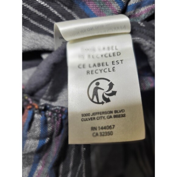 Outerknown Dress Womens Size S Miro Slouchy Sleeve Organic Cotton Multicolor - Picture 10 of 12